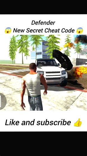 New Secret Cheat Code 😱 Defender Car #indian #android #real #life #game