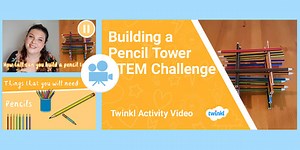 KS2 (Ages 9-11) Activity Video: STEM Pencil Tower Challenge