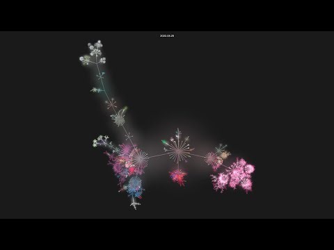 ceph/ceph - git history visualization