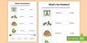What's the Position Cut and Paste Worksheet