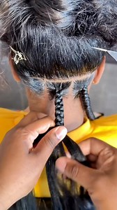 Each 1 Teach 1 💇🏾‍♀️😍 Large Knotless Tutorial 🔥 #hairart #transformation #hairgoals | Braids By Koya
