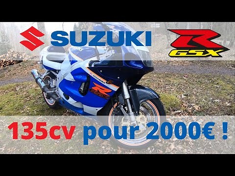 Test et avis : Mon GSX R 750 SRAD de 1999 ça décoiffe ! (135cv en full power braaaap !)