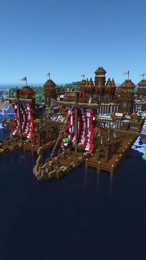 vikings village timelapse #minecraft #minecraftbuilding #minecrafttutorial #minecrafter #vikings
