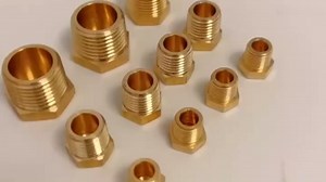 66 PCS NPT Brass Pipe Fittings Assortment Kit, NPT Reducer Bushing, Hex Adapter, Reducer Coupling, Hex Nipple, Reducing Hex Coupling, Pipe Head Plug (66pcs Assortment Kit)
