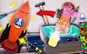 玩具修理工 谁在火箭筒上糊翔翔？修好我就让它上太空！小熙解说_实况