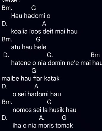 Hau Hadomi O: Musik Slow Tetun di Timor Leste