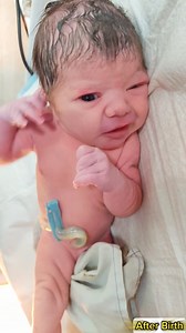 Amazing Response of Cutest Newborn Baby First Smile After Birth #adorablebabies #babies #firstcry #newborns #beautifulbabies #cutebabies ##babysmile #newbornsmile #newborns | After Birth