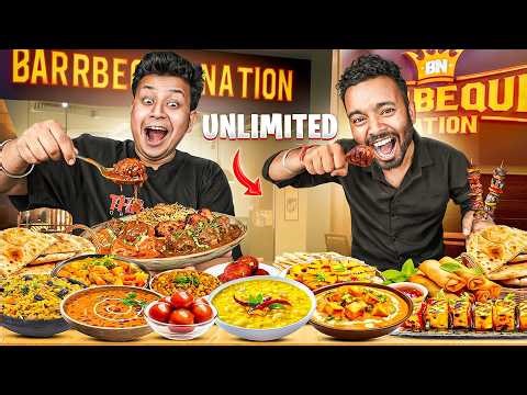 EXPERIENCING BBQ NATION NON VEG UNLIMITED BUFFET WITH VIDEO EDITOR!!!