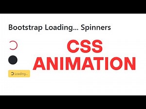 How to create Bootstrap Loading Icon Animation