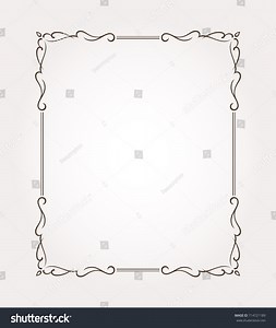 Fancy Frame Border Page Ornament Decorative Stock Vector (Royalty Free) 714721189 | Shutterstock