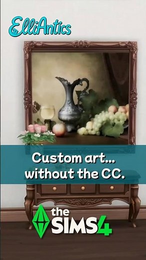 How to Make Custom CC-Free Art in The Sims 4