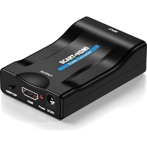 Convertisseur de tension-1080 P Peritel Vers Hdmi Video Audio Haut De Gamme Convertisseur Adaptateur Pour Hd Tv Dvd Sky Box Stb Plug And Play.