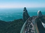 Vietnam's stunning bridge that is 'held up' by a pair of hands
