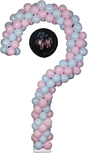 Amazon.com: YALLOVE Metal Question Mark Balloon Column for Gender Reveal， Height Adjustable Balloon Arch Stand Kit, Frame Backdrop for Boy or Girl Baby Shower Party Decoration（7.75 Feet） : Everything Else