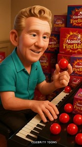 🎶 😆 Jerry Lee Lewis - Great Balls of Fire #CelebrityToons #JerryLeeLewis | Donnie Hazel