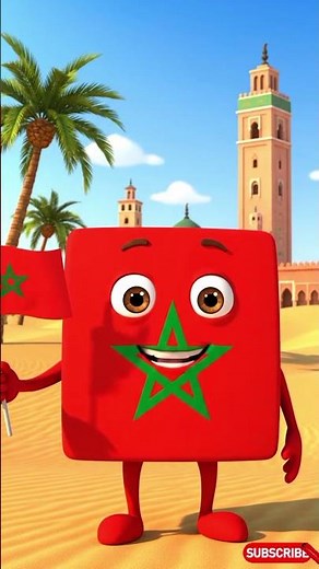Amazing Morocco Flag 🇲🇦 | Learn Countries with Pixie! #educationalshorts #funlearning