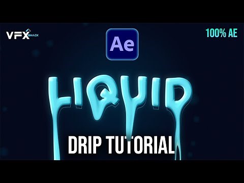 Dripping Liquid Animation After Effects | Tutorial