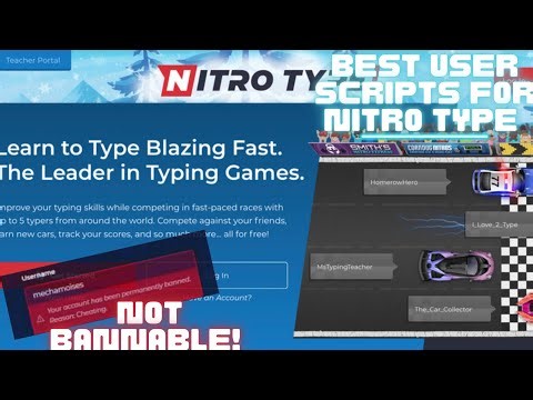 Nitro Type/ The BEST Nitro Type User Scripts