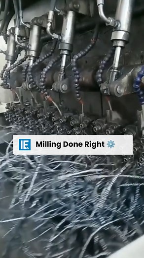 142K views · 278 reactions | Metal milling is a crucial process in manufacturing that involves the use of cutting tools to remove material from a workpiece. This technique is highly valued for its precision and ability to create complex shapes and features in metals. | Interesting Engineering | Facebook