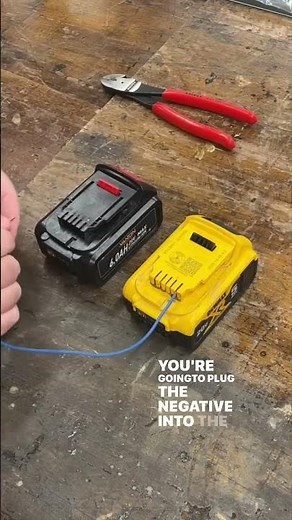 Fixing a dead battery that won’t charge #shoptips #shophacks #batteries #batteryhacks