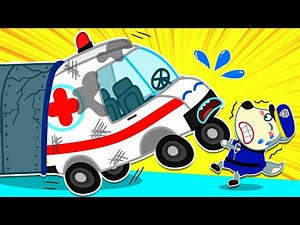 Wolfoo Pretend Play Traffic Police Officer Helping An Ambulance | Wolfoo Kids Cartoon
