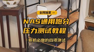 全网独家丨主流NAS通用丨新手必做的跑分+全硬件压力测试教程
