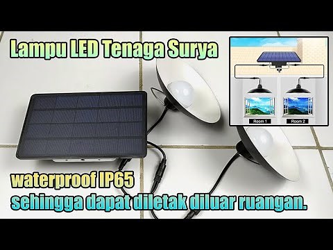 Review Lampu LED Tenaga Surya Solar Cell Solar Panel Sensor Cahaya