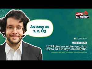 Webinar: AWP is as easy as 1, 2, O3 - Implementation in days, not weeks or months