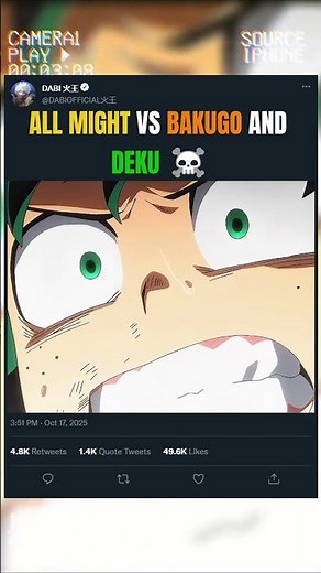 ALL MIGHT VS BAKUGO AND DEKU ☠️ | #animeedit #myheroacademia