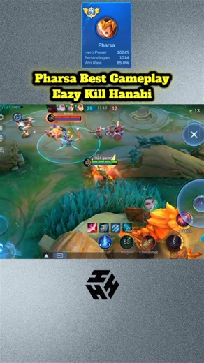 Pharsa Gameplay Pro Player - Tutorial Gameplay Terbaru Hero Pharsa _ Part89 #pharsa #short #shorts