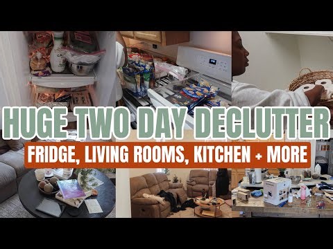 HUGE TWO DAY CLEAN ORGANIZE AND DECLUTTER | EXTREME CLEANING MOTIVATION | 2025 CLEAN WITH ME
