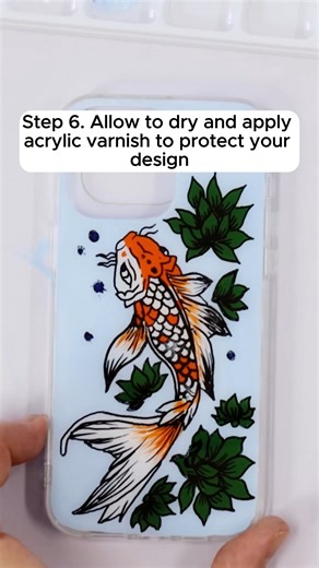 Customise your phone case with our quick DIY! The trick is to paint the artwork on the inner side of the case, building up the layers and finishing with the background paint. All you need for this project is a clear phone case, isopropyl alcohol to clean the case, acrylic paints or paint pens depending on your design, and acrylic varnish. We went for a koi fish design but feel free to put your own spin to it to create a truly unique phone case 😎 You’ll find the full tutorial on our website! If 