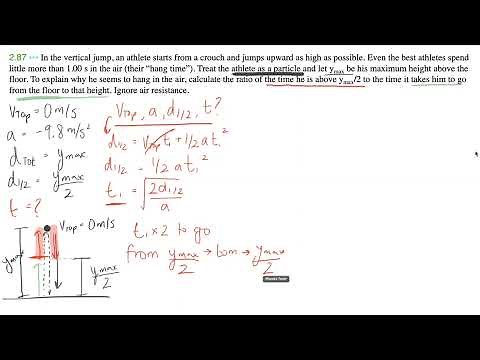 University Physics Vertical Jump Problem