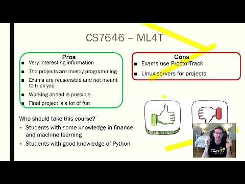 Georgia Tech OMSCS (s3e3) CS7646 Machine Learning for Trading, Final Review