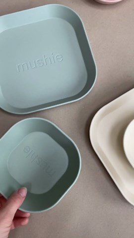 mushie Flatware Fork and Spoon Set For Kids | Made in Denmark (Blush)