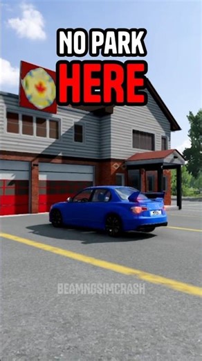 Don't park here #1 | Car flying on BeamNG Drive #beamngdrive #crashdrive #automobile