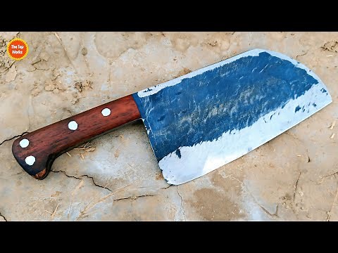 Amazing Process of making a Heavy-Duty Butcher Cleaver | Forging a Meat Cleaver Knife by Blacksmith