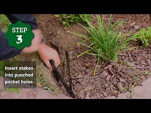 Installation Instructions for Punched Edging with Interlocking Stakes