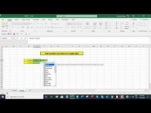 Add numbers of a date to single digit in Excel