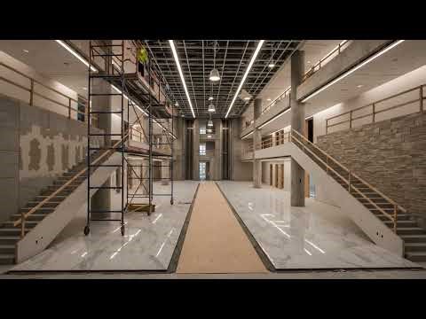 Public Library Atrium Makeover, Stunning Before After Transformation