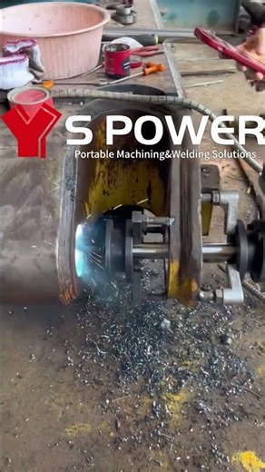 On-site machining, S Power Portable line boring machine supplier, manufacturer.