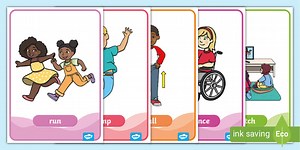 Verb Action Posters Present Tense