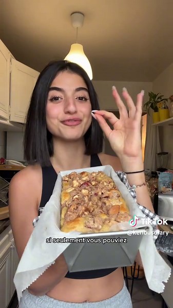 Apple Crumble Cake Healthy et son Caramel de Dates