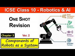 Ch3 Components of Robots as a System | One Shot Revision | ICSE Class 10 Robotics & AI | Code 66