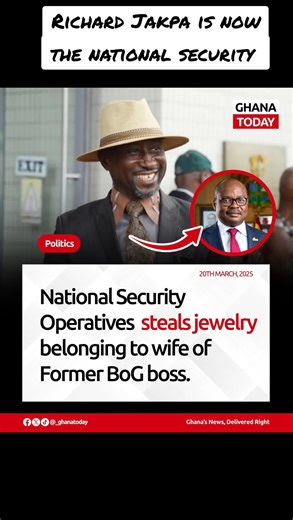 Richard Jakpa Appointed Chief National Security Operative