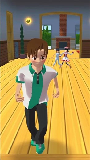 Yuta is tired from handling hyperactive twin baby Mio #sakuraschoolsimulator #sakuraschool #viral