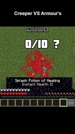 Which Armor Survives the Creeper?Minecraft Creeper Versus Armour