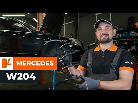 How to change front springs on MERCEDES W204 [TUTORIAL AUTODOC]
