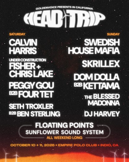 Head Trip Festival Comes to Coachella's Venue with an Incredible Lineup