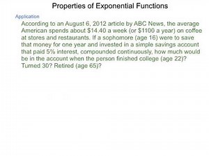 Algebra2 7.2 Properties of Exponential Functions